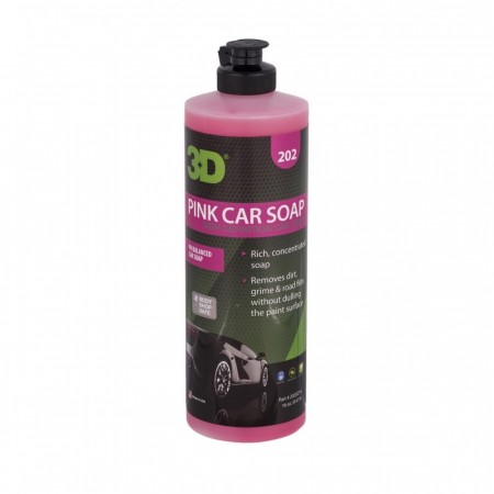 3D Pink Car Soap, 473 ml